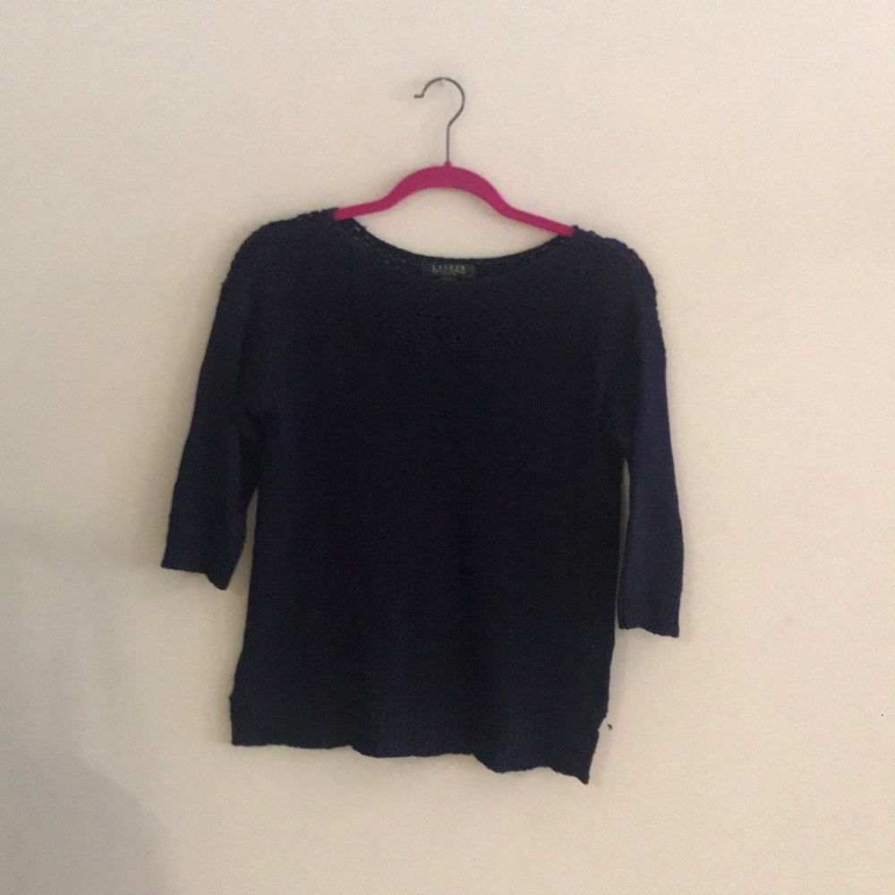 Ralph Lauren Navy Knit Sweater